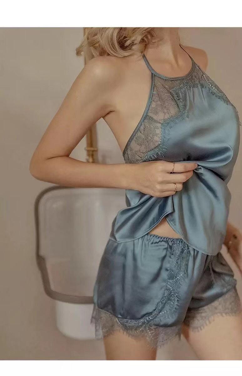 Lace sleep set