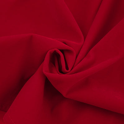 Robe trapèze en velours rouge