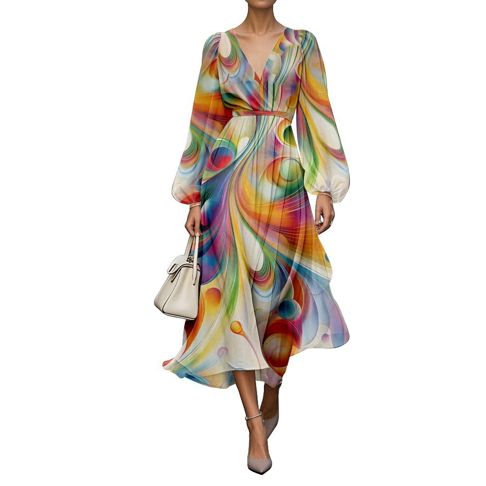 Robe à imprimé numérique