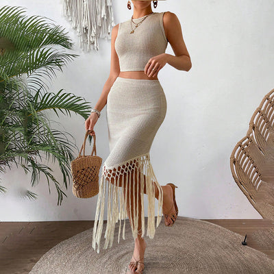 2-Piece Crop & Skirt Set