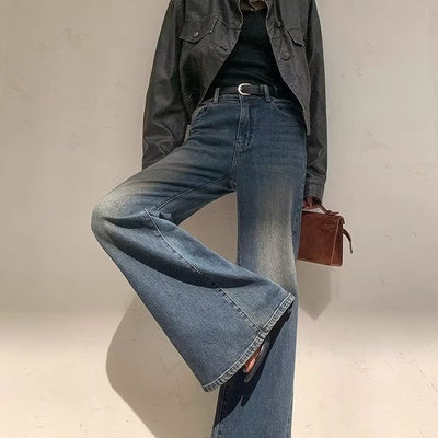 Women's Retro Washed Mop Jeans - Shé Hauté