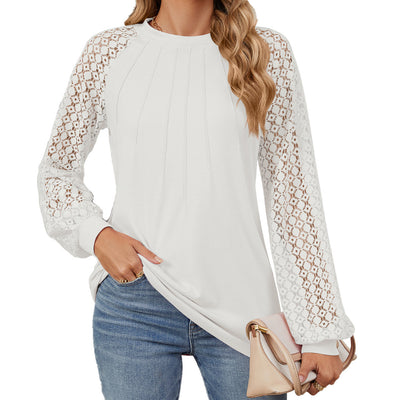 Round Neck Lace T-Shirt
