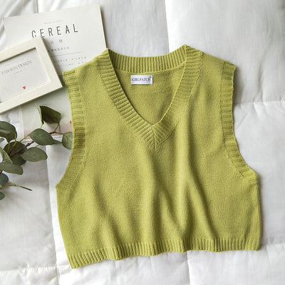 Women's Retro Knit Vest