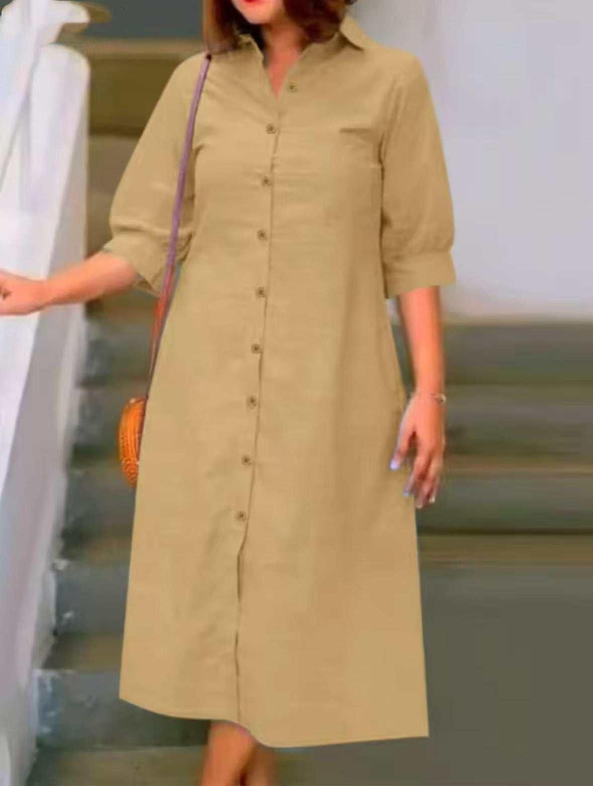 Robe chemise grande taille