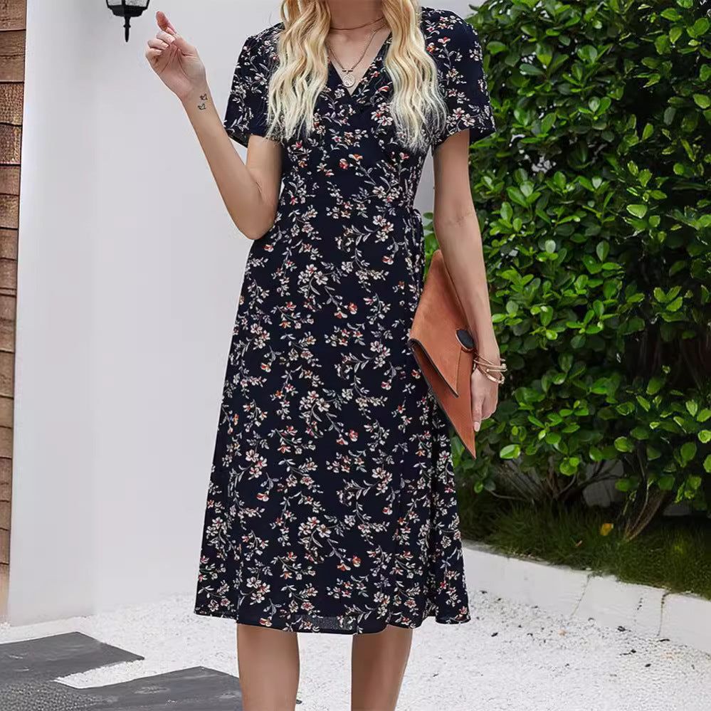 Robe fleurie rétro