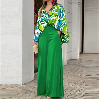 Printed Shirt Set