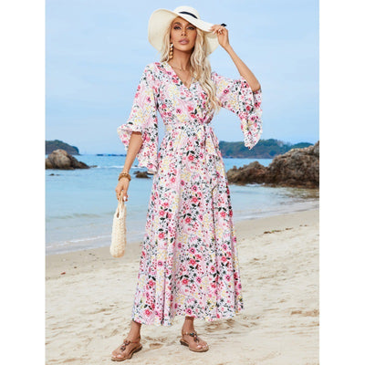 Ruffled Split Dress