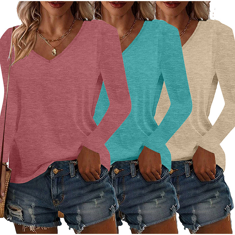 Long Sleeve Basic Tops – Women
