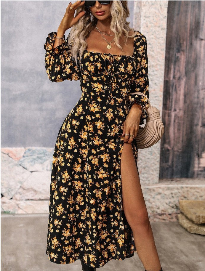 Floral Slit Dress