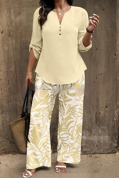 Plant Print Suit
