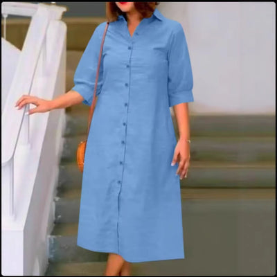 Robe chemise grande taille