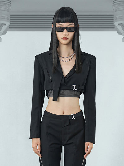 Blazer coupe nombril