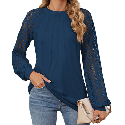 Round Neck Lace T-Shirt