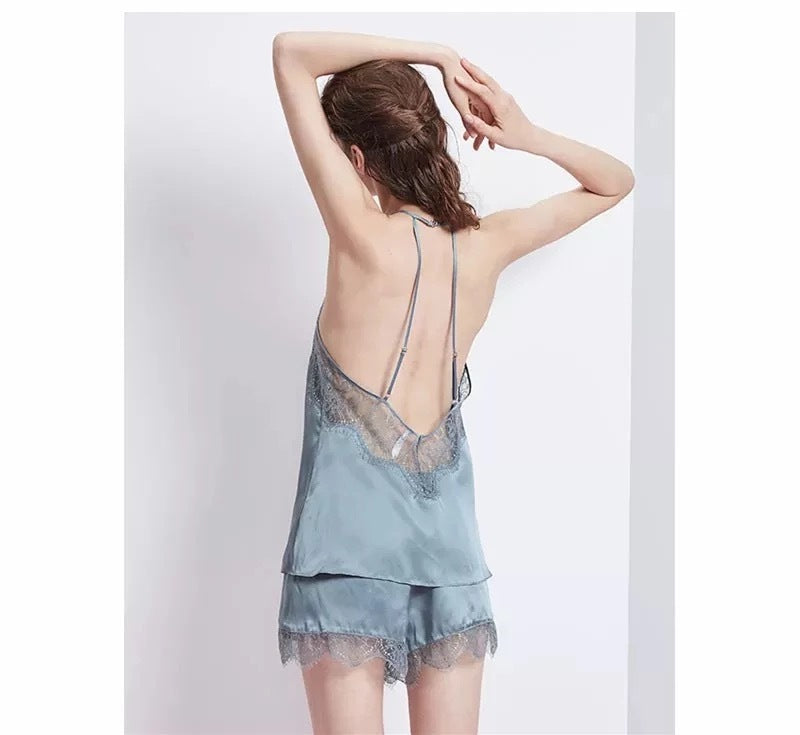 Lace sleep set