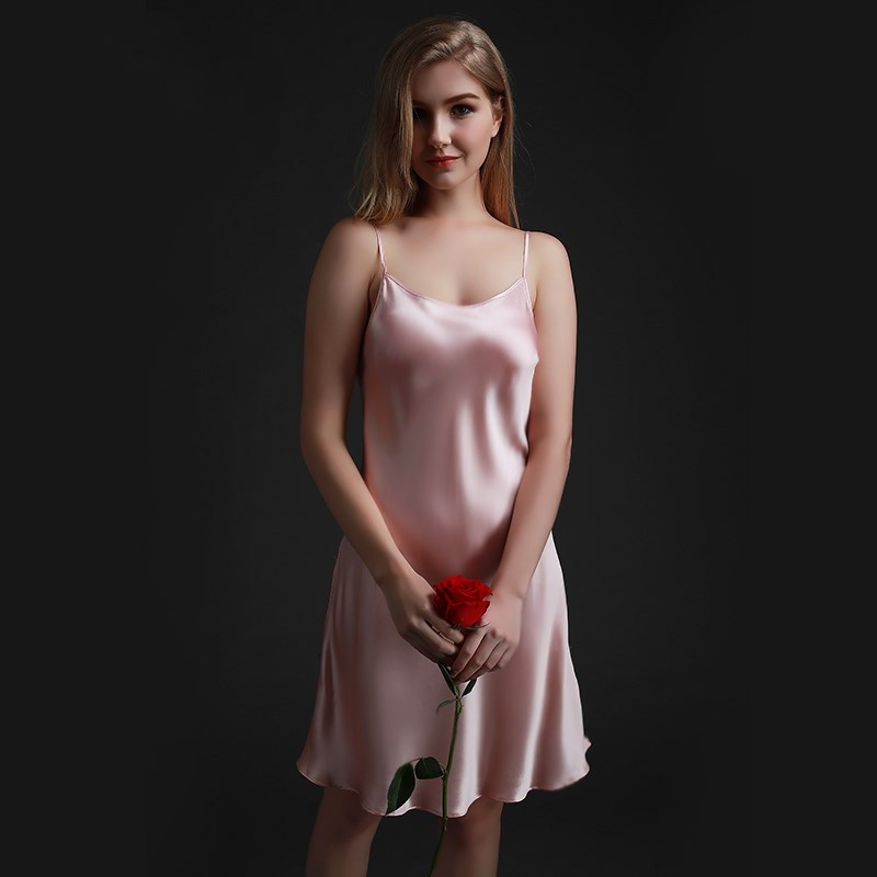 Chemise de nuit en soie