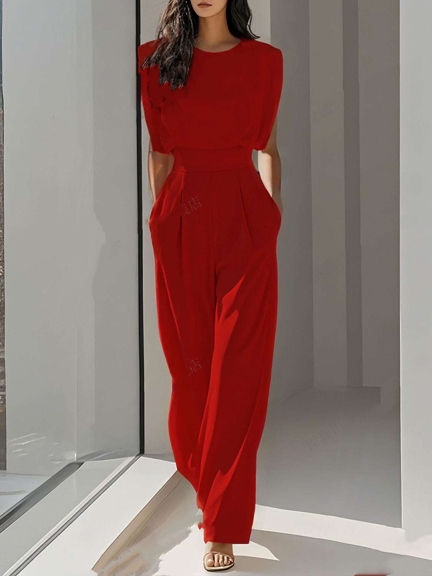 Solid Fit Jumpsuit