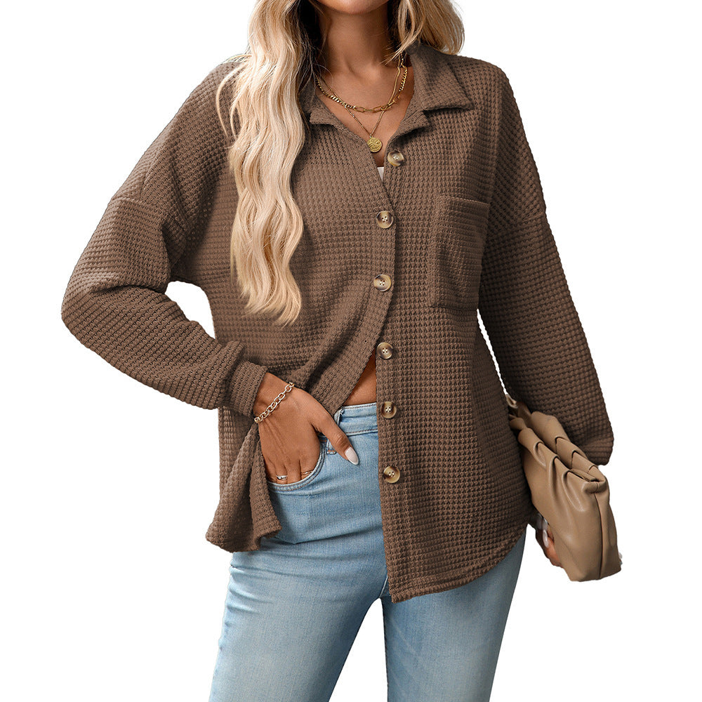 Chemise en tricot gaufré