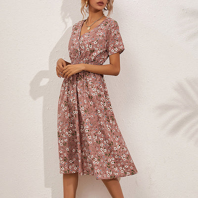 Waisted Floral Dress Shé Hauté