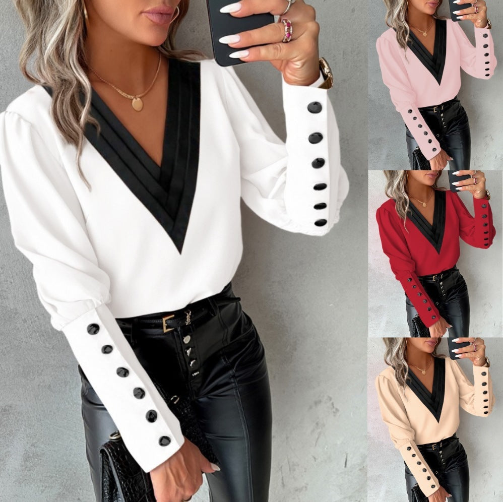 Long Sleeve Button Top