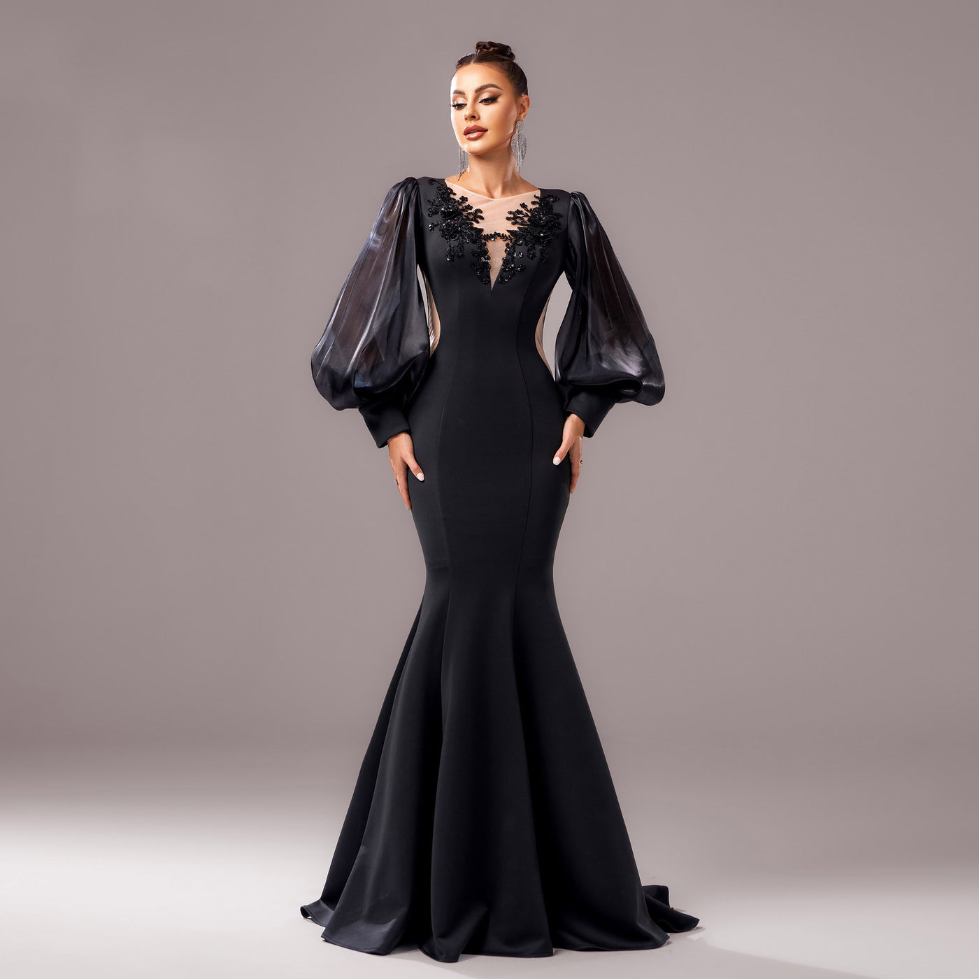 Robe queue de poisson élégante