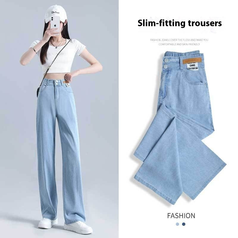 Women's Light  Wide-Leg Jeans - Shé Hauté