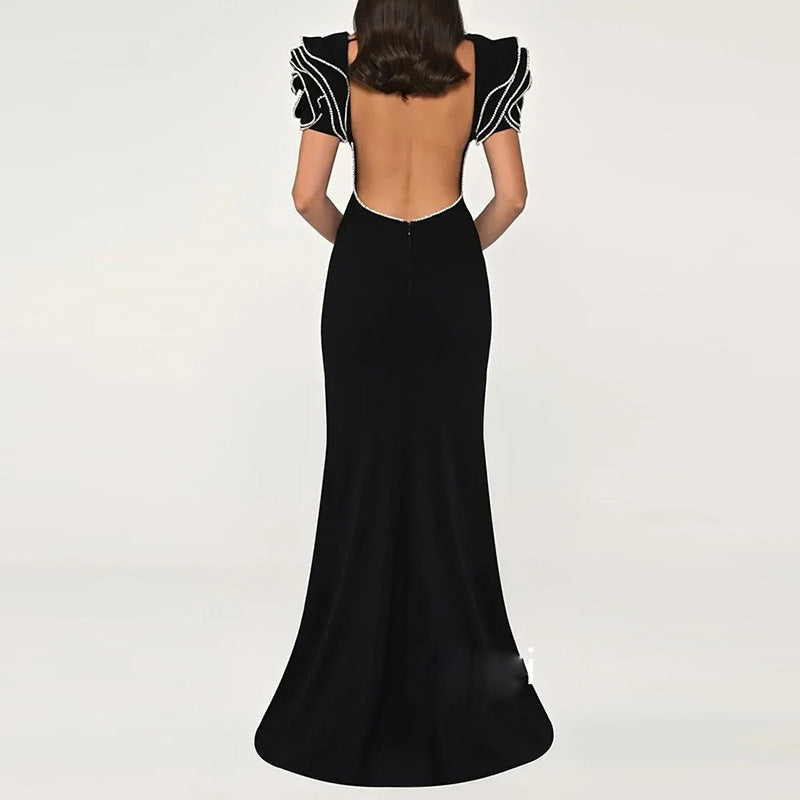 Women's Round Neck Mermaid Dress - Shé Hauté