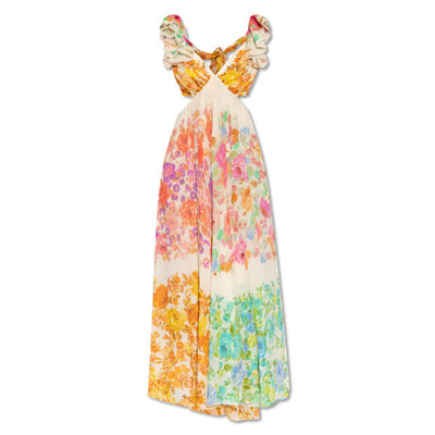 Ruffle Sleeve Beach Dress