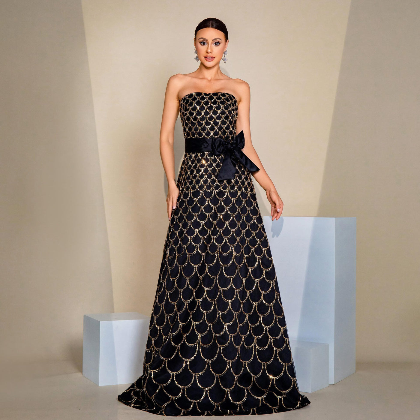 Robe de soirée brillante