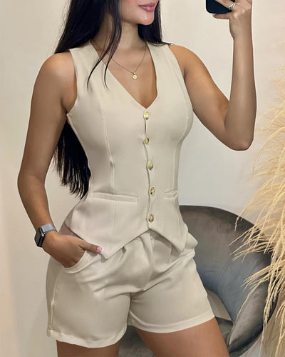 White Vest Set