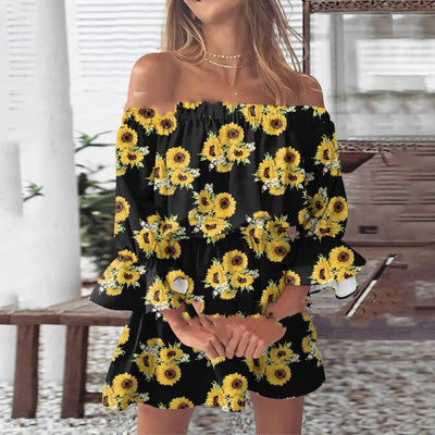 Robe imprimée plissée 