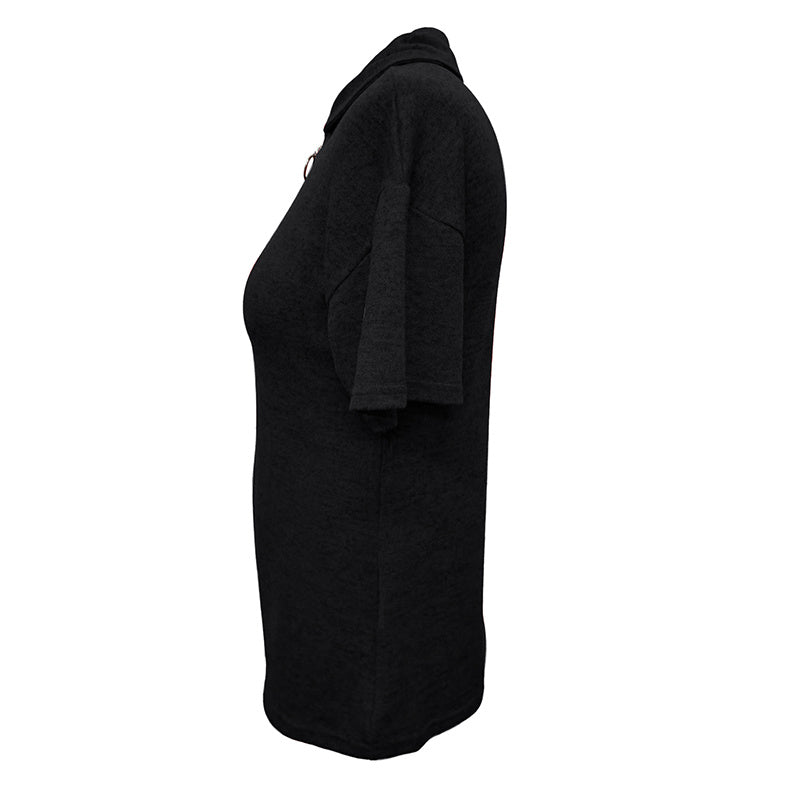 Women's Zipper Polo Shirt