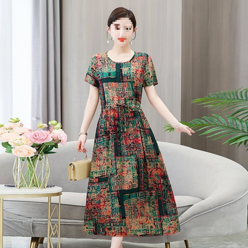 Robe portefeuille fleurie