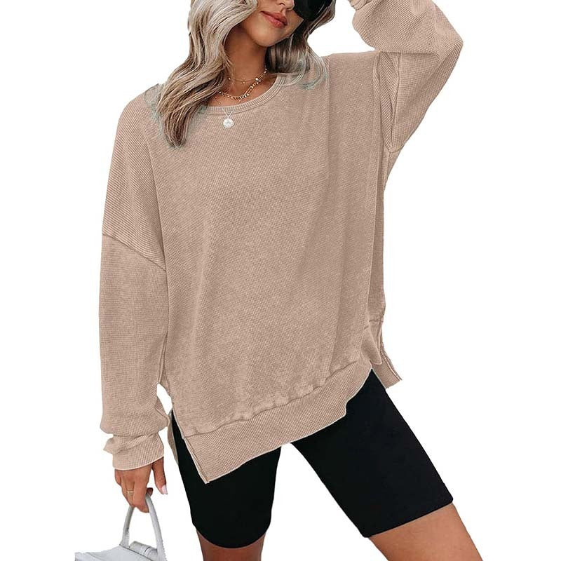 Women's Waffle Knit Sweatshirt