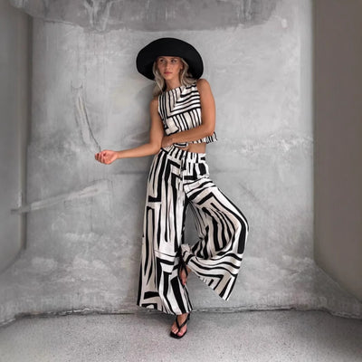 Loose Vest Pants Set