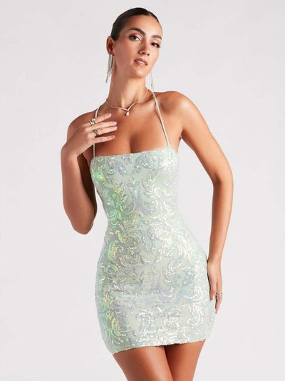 Slim Fit Sequin Dress