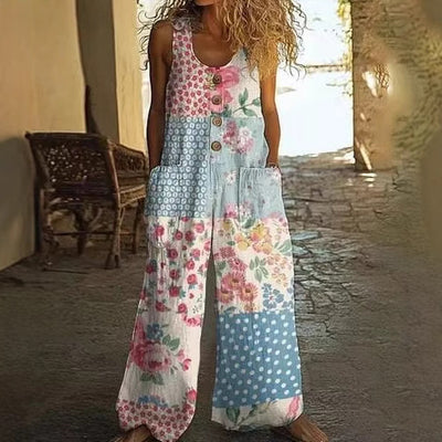 3D Floral Jumpsuit