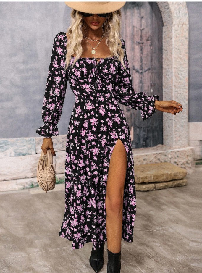 Floral Slit Dress