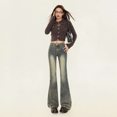 Slimming Elastic Slightly Denim Pants - Shé Hauté