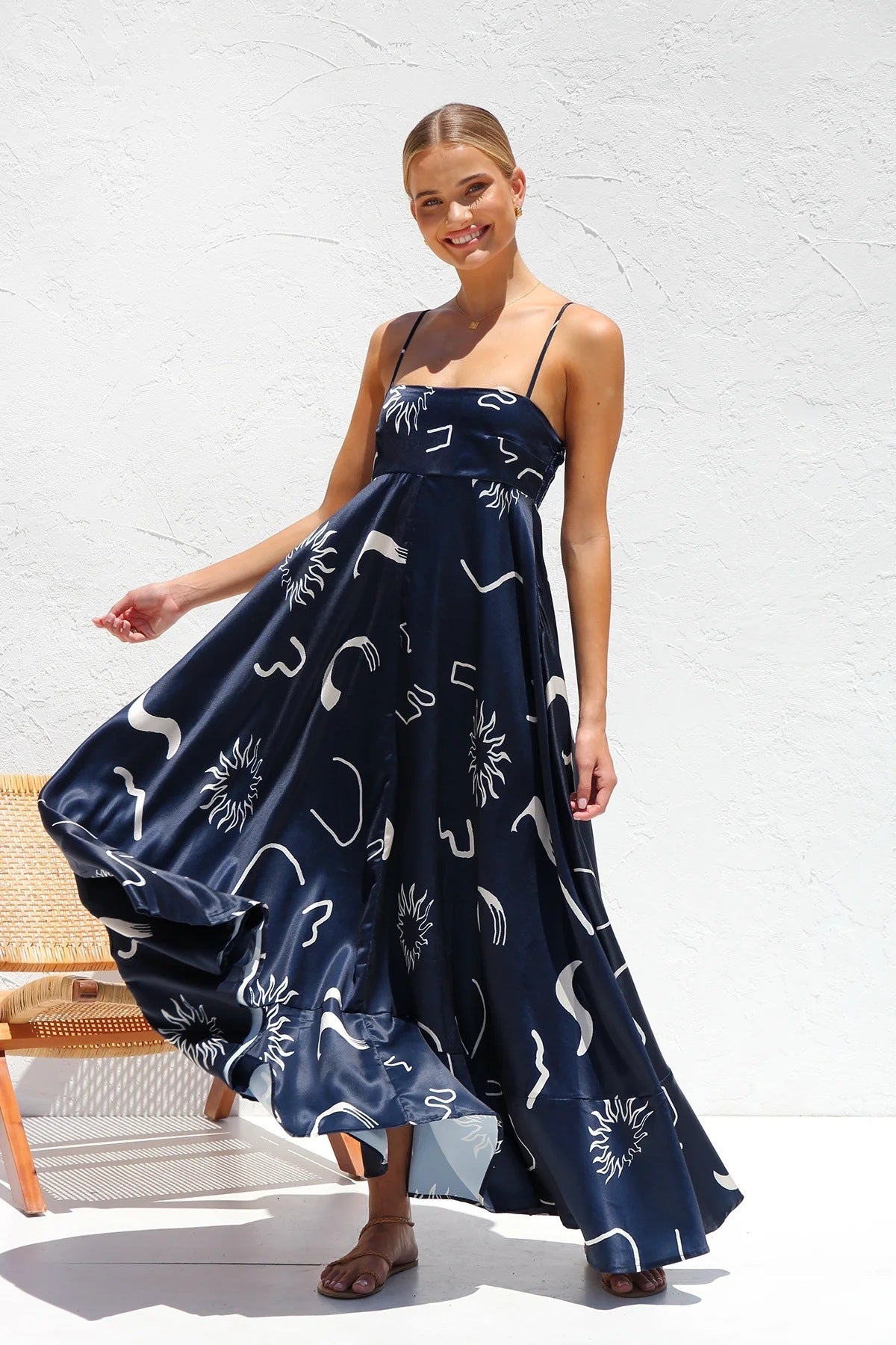 Printed Long Dress