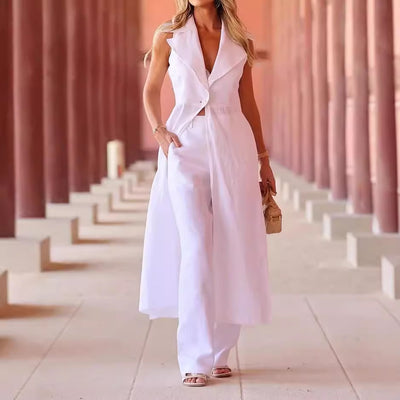 Sleeveless Suit Set
