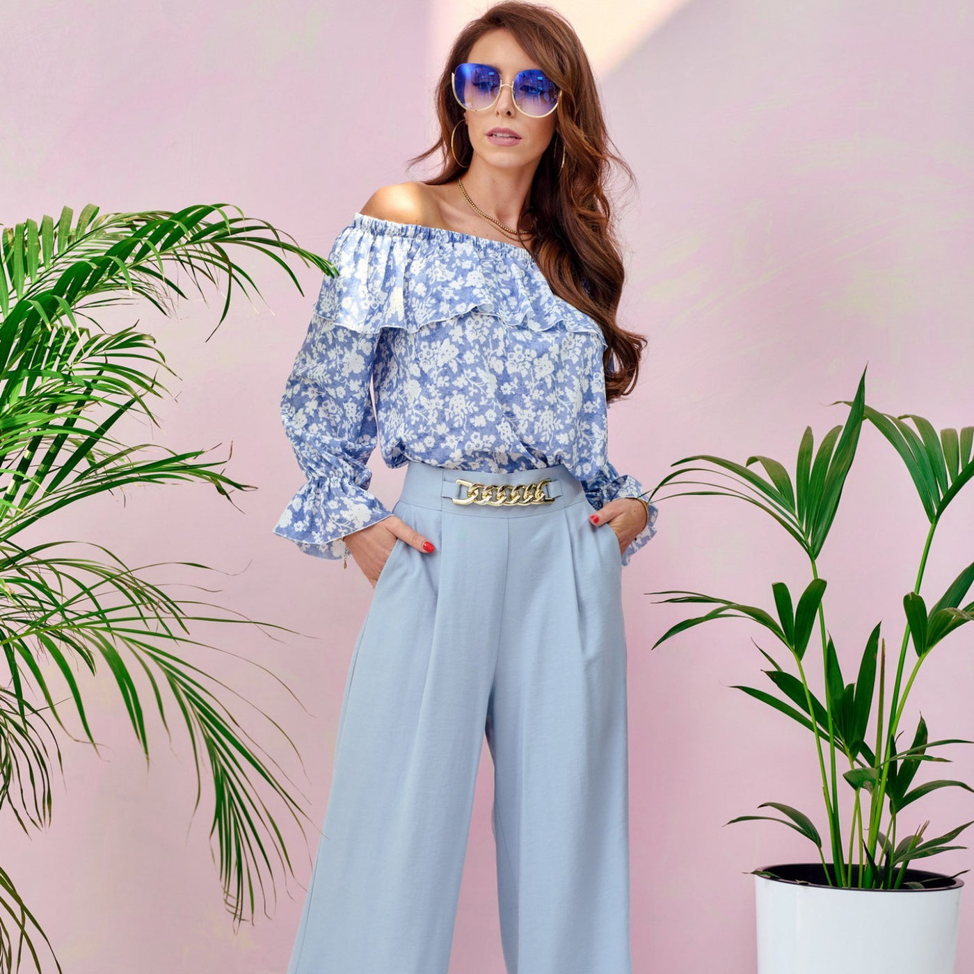 Ruffle Off Shoulder Top