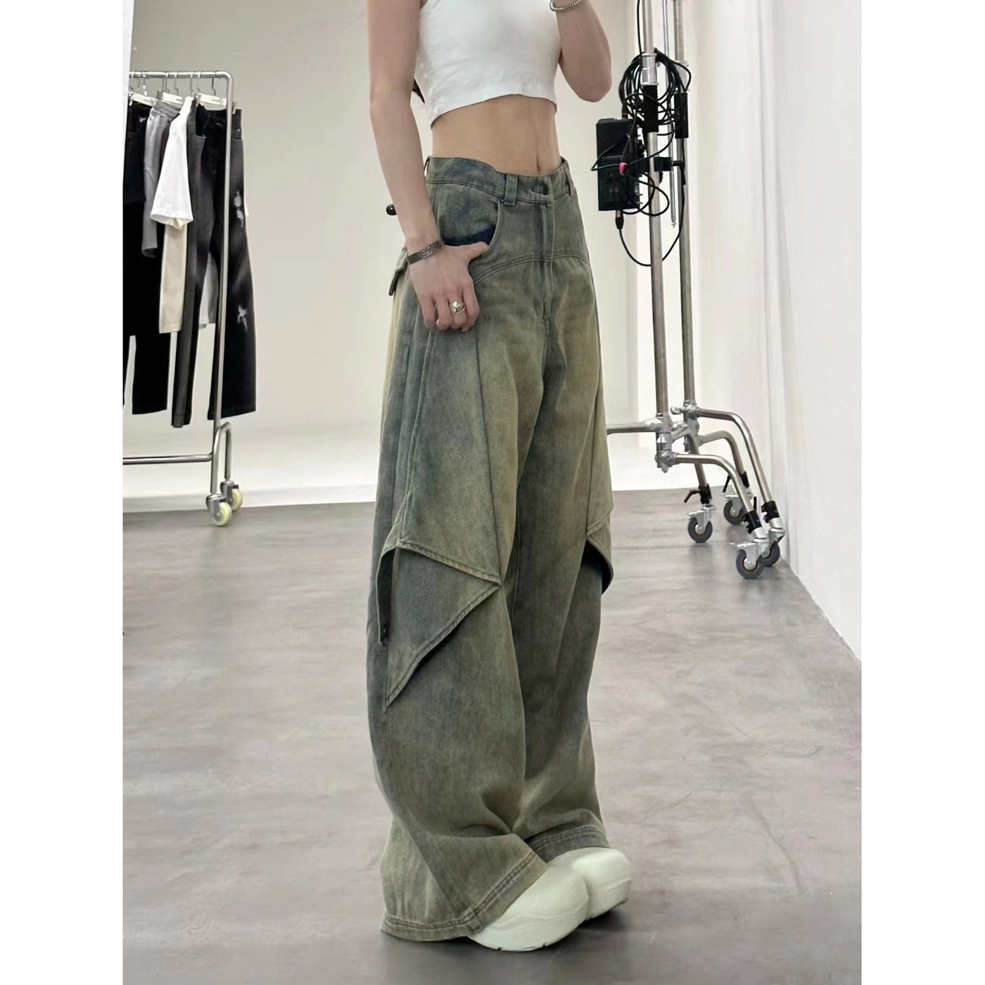 Women's High Street Wide-Leg Pants - Shé Hauté