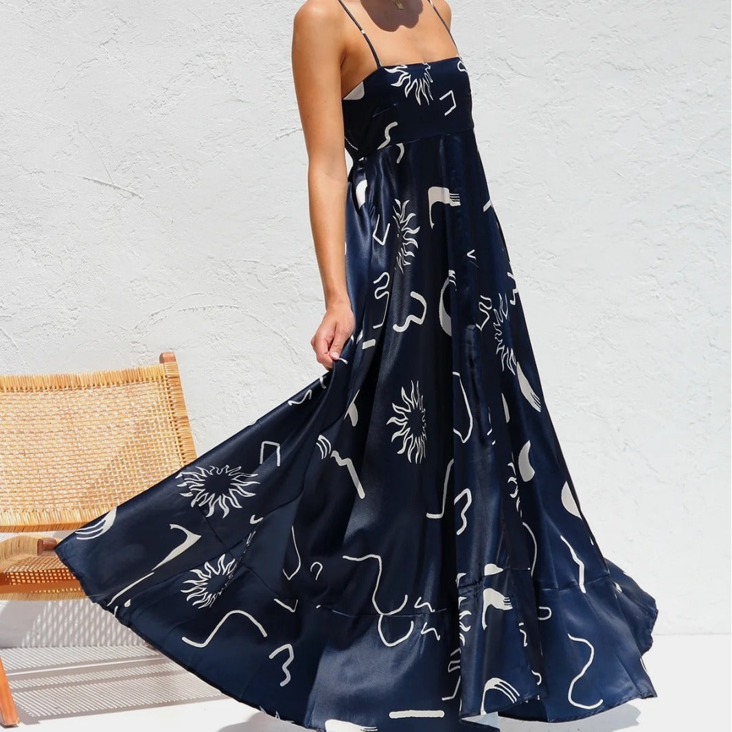 Printed Long Dress