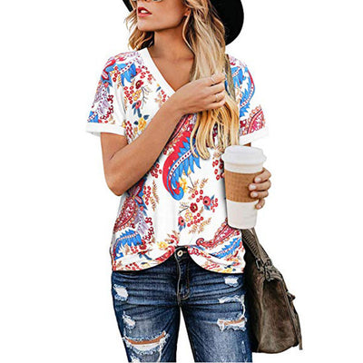 Women's Loose V-Neck Tee