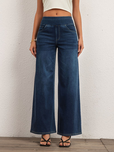 Jean bleu coupe ample