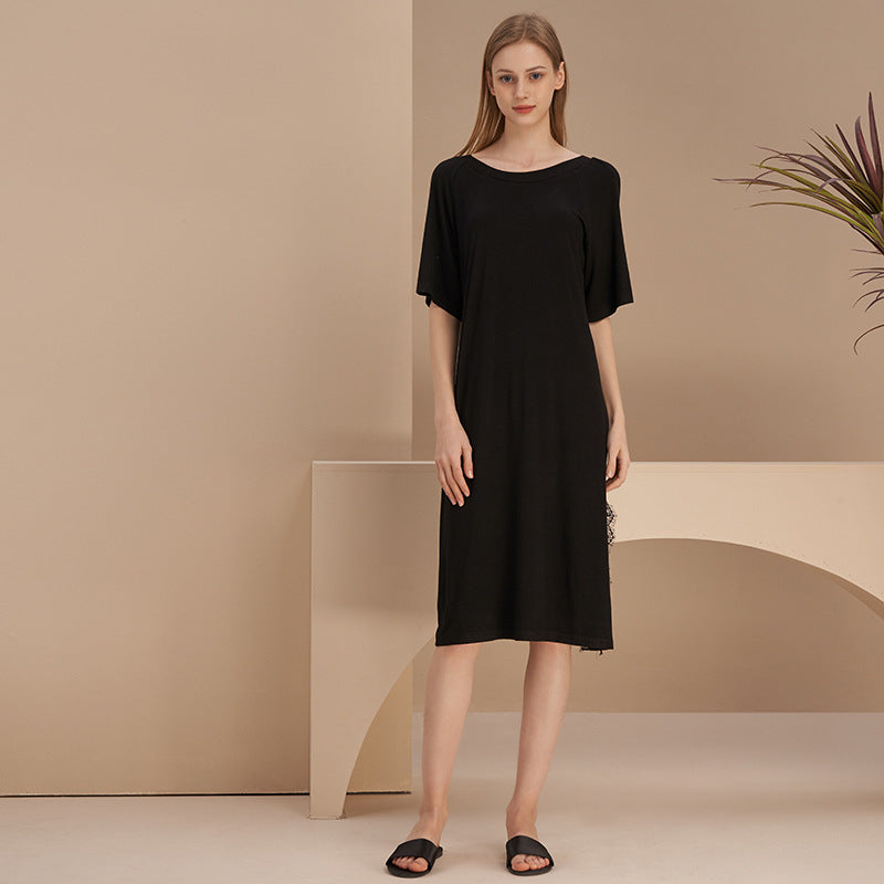 Solid Split Nightie