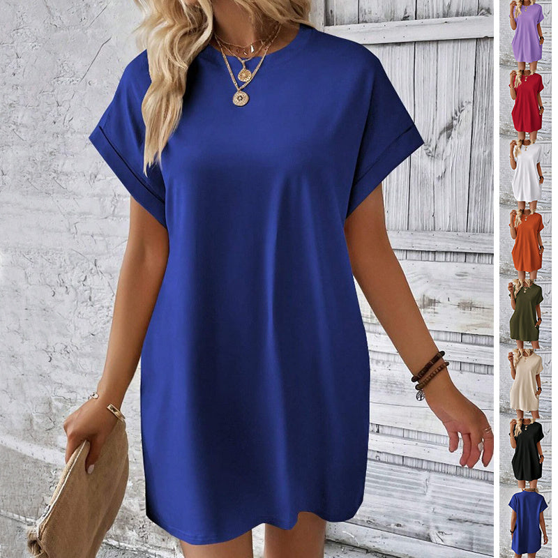 Solid Color Summer Dress