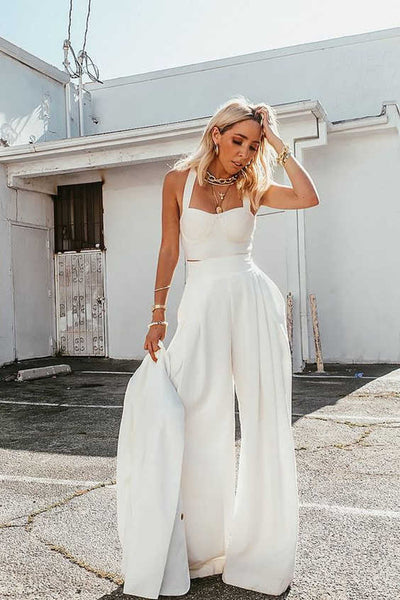 Wrap Vest & Loose Pants Set