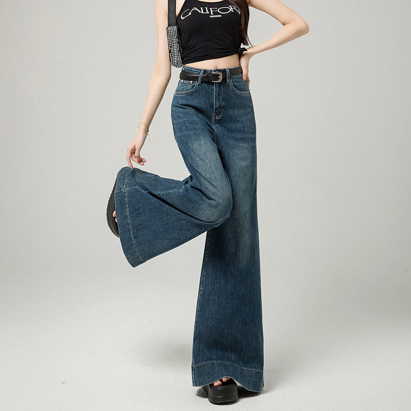Women's Simple Korean Wide-Leg Jeans - Shé Hauté