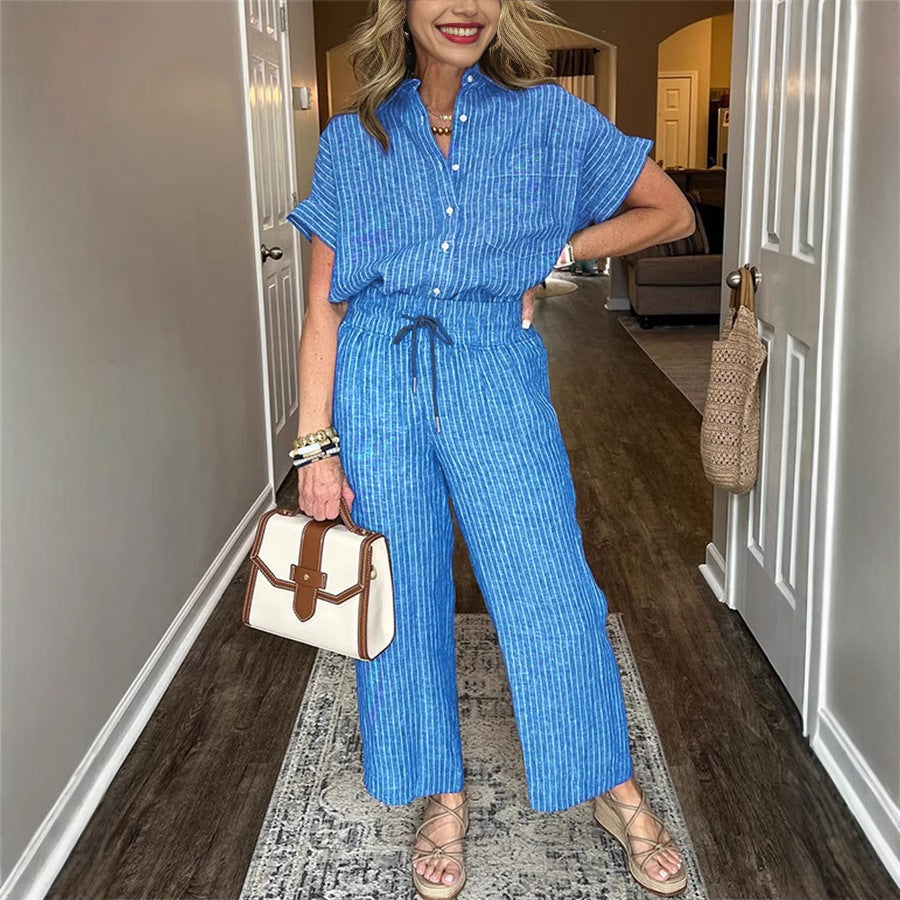 Striped Suit Set